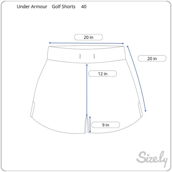 Under Armour UA Storm Shorts Men's 40 Blue Floral Golf - Picture 5 of 5